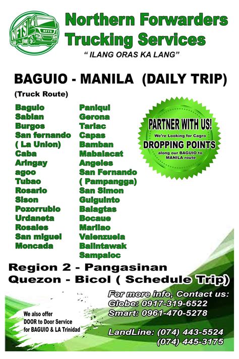 trucking services manila to baguio|Northern Forwarders Trucking Services .